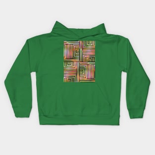 Straight line art Kids Hoodie